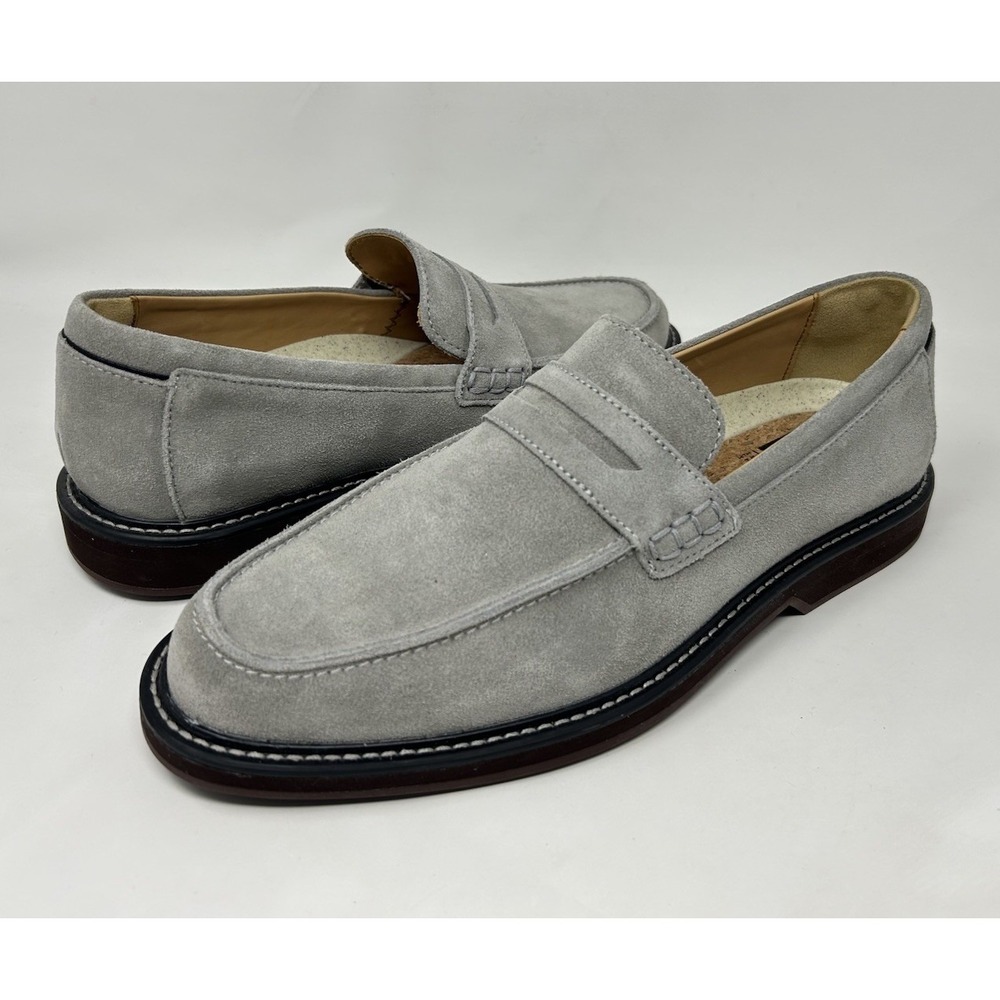 Footjoy FJ 79077 Suede Loafers 9 M Men's Grey Brown Soles Excellent
